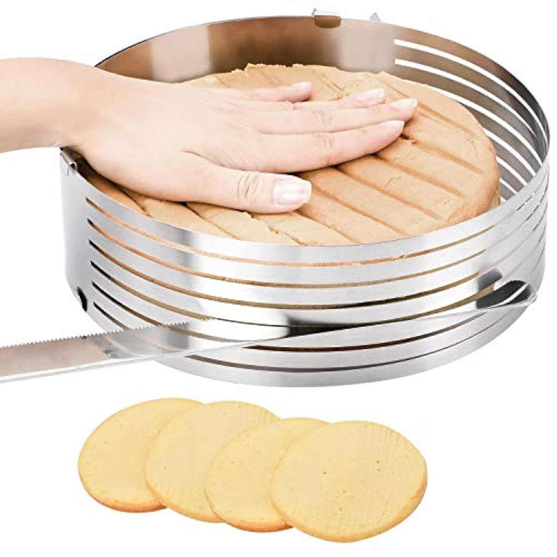 Molde para tartas con nivelador de pasteles, ajustable