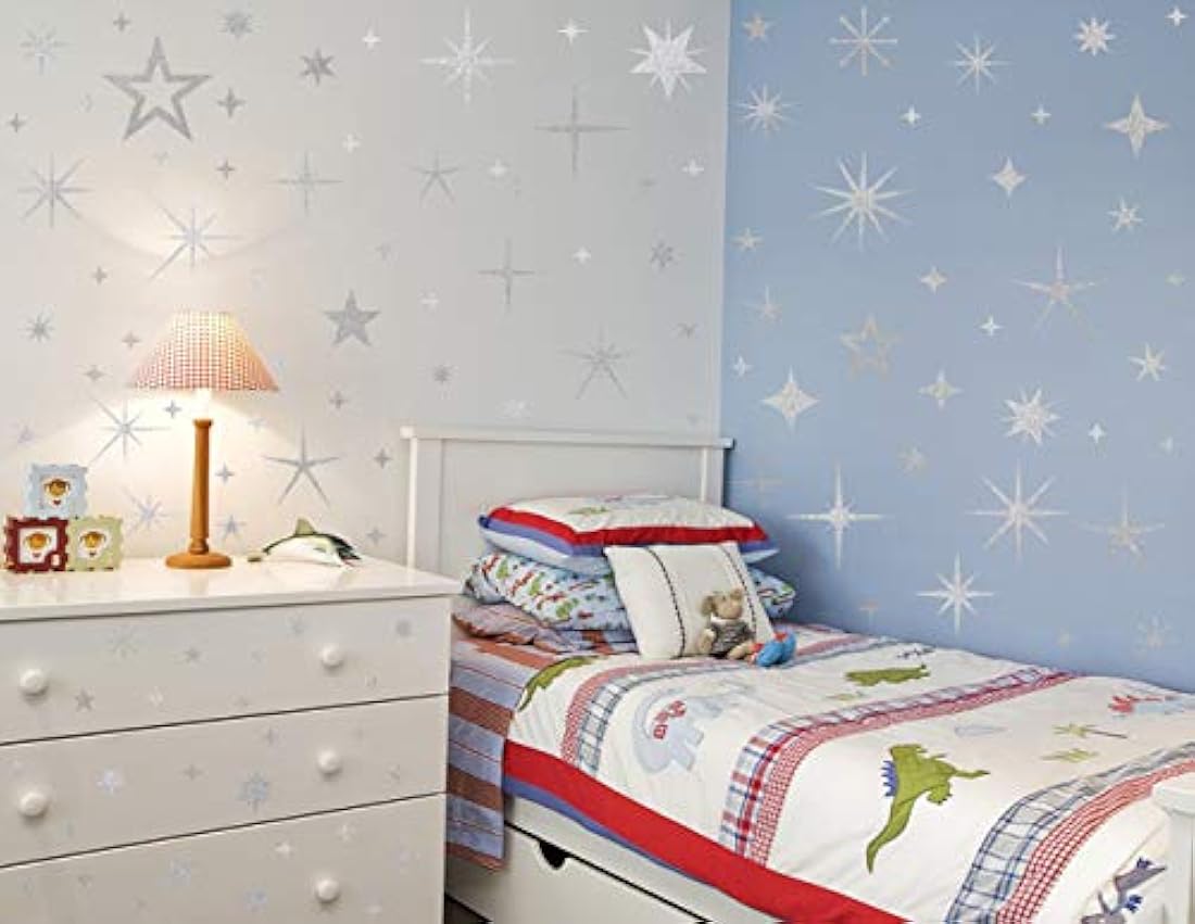 Calcomanías de pared con estrellas brillantes (147 unidades)