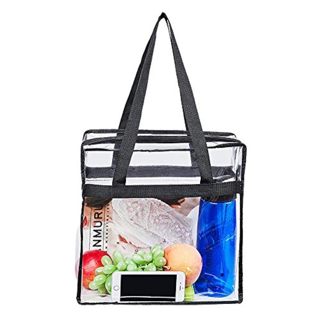 Clearworld Bolsa transparente en PVC con asas