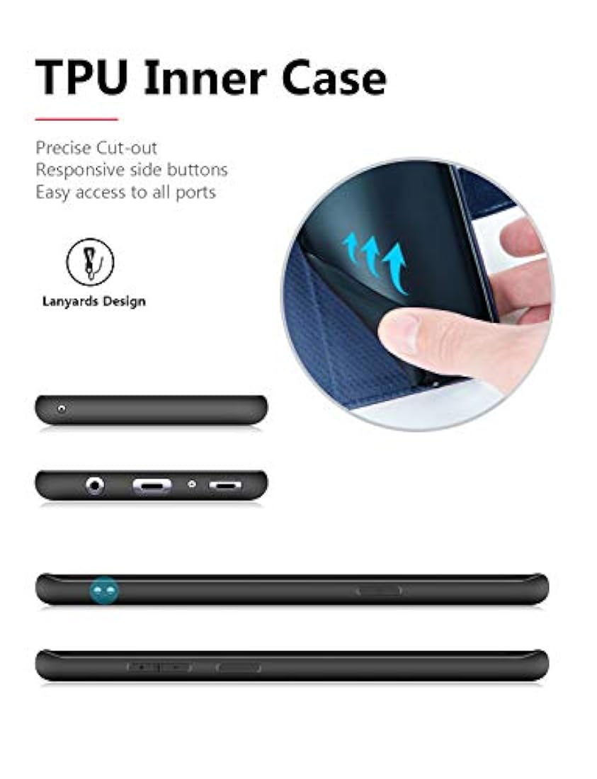 Funda tipo libro para Samsung Galaxy S9 (piel)