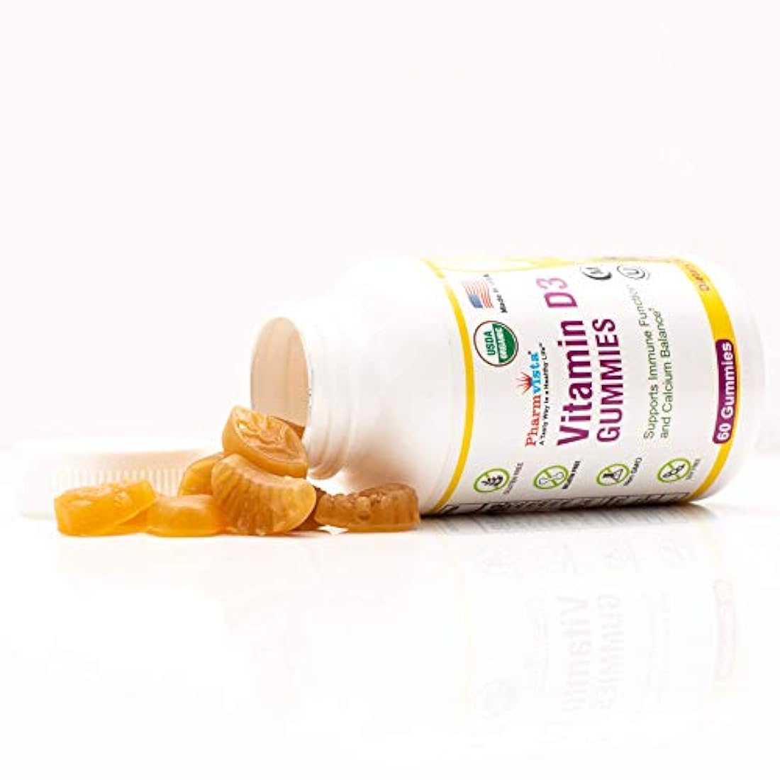 Gomitas de vitamina D3 orgánicos