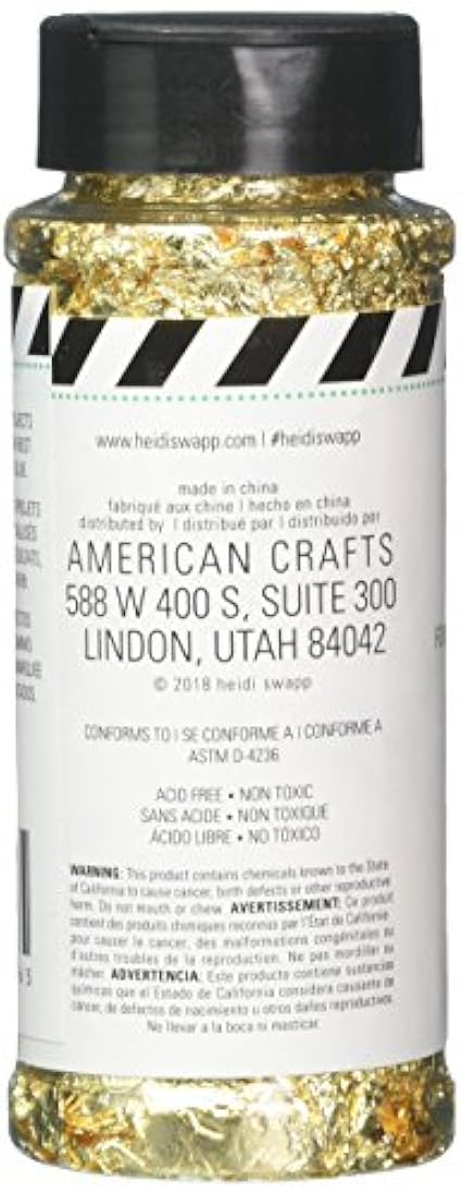 Heidi Swapp 314936 - Llantas de visón, color dorado