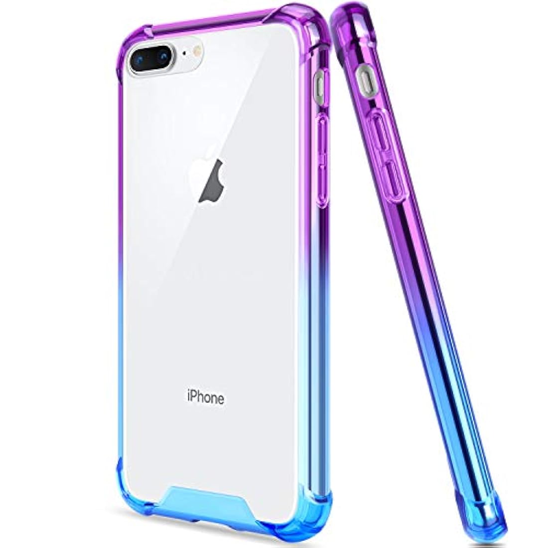 Funda para iPhone 7 Plus, transparente, antiarañazos,delgada