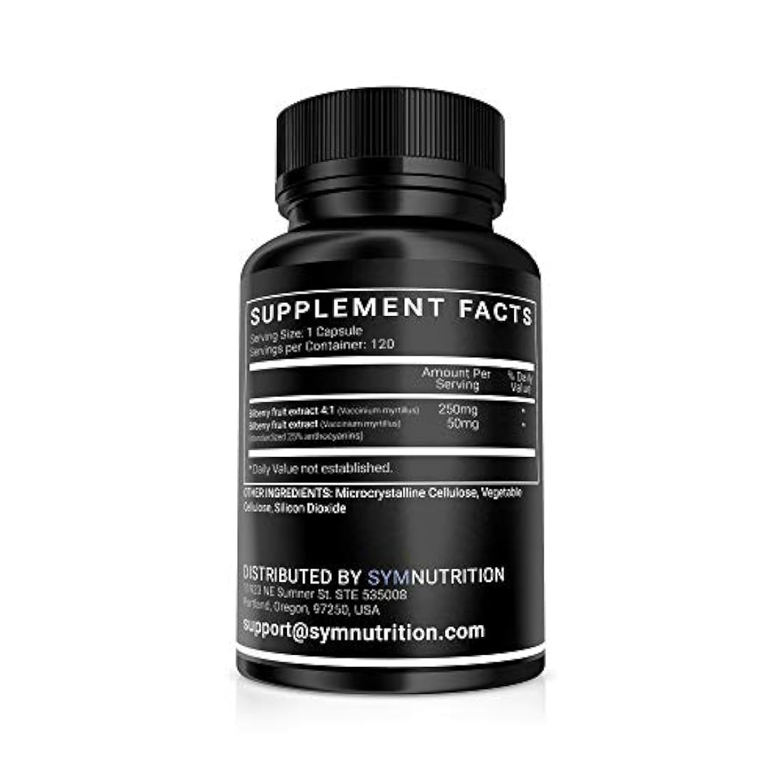 Extracto de arándano 1000 mg, 25% de antocianinas 50 mg, 1