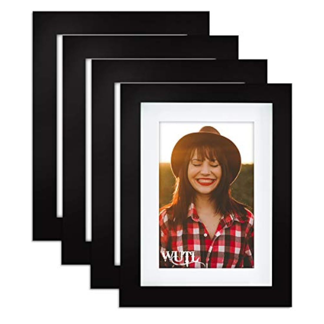 marcos de madera de 5 x 7, en Madera, color Negro