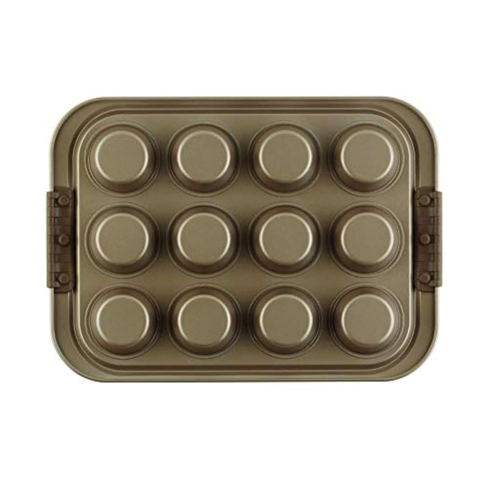 Molde antiadherente para 12 tazas