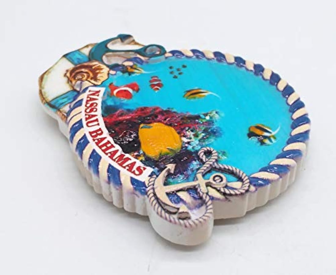 Imán para nevera Nassau Bahamas 3D
