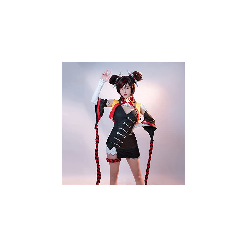 Disfraz de Xinyan de Genshin Impact para mujer talla L