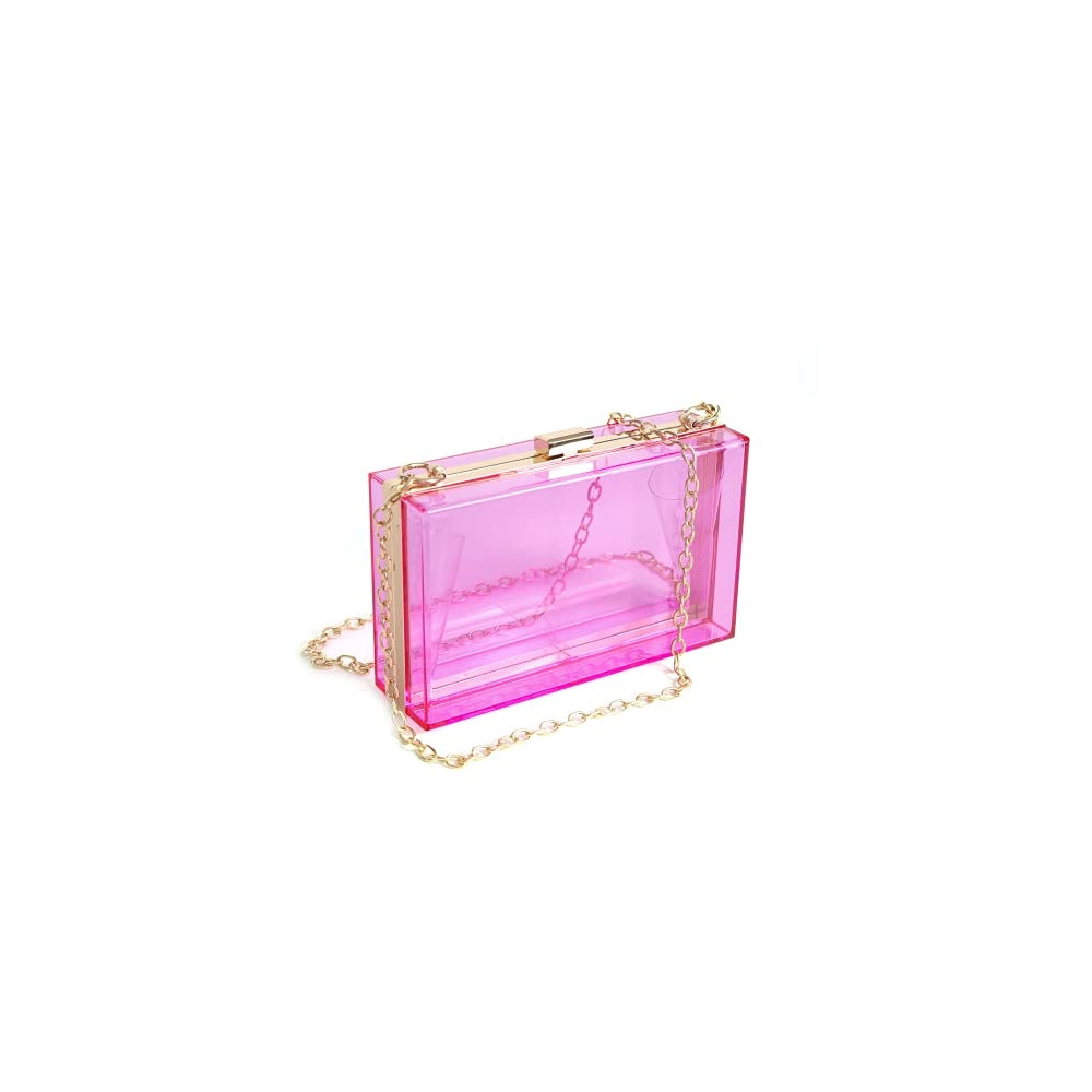 Bolso de mano de acrílico transparente  removible