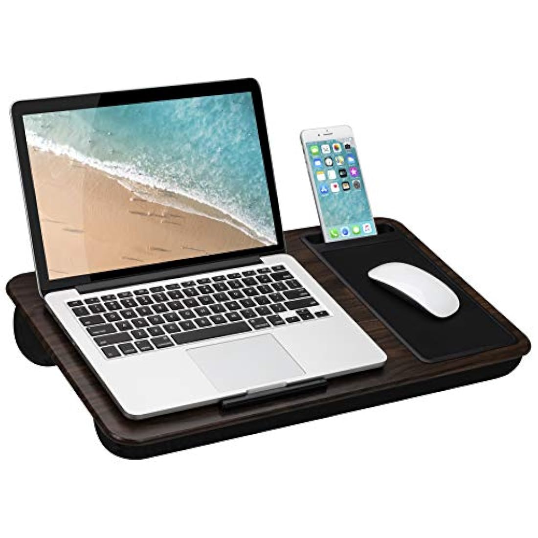 Escritorio para oficina en casa, con tapa de dispositivo