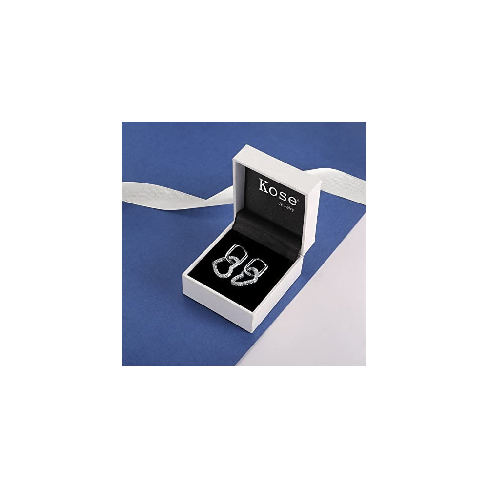 Aretes de corazón chapados en oro de 14 quilates para mujer