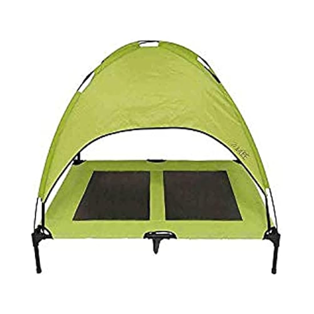 Cuna elevada para perro toldo de sombra, verde 90x90x76cms