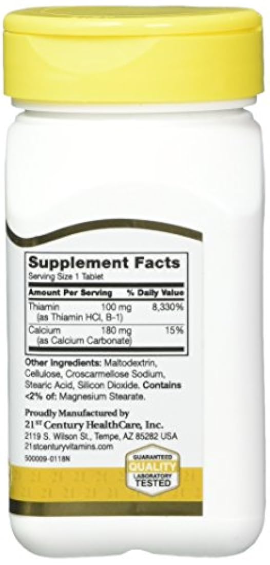 21st Century B-1 Tabletas, 100 Mg, 110 unidades