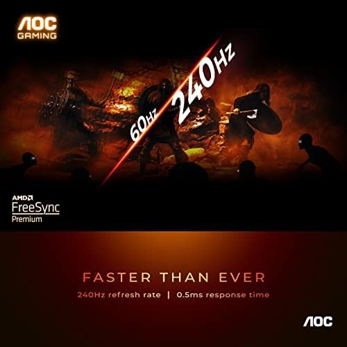 Monitor Gaming AOC 27 FHD 240Hz, 0.5ms, Curvo, C27G2Z