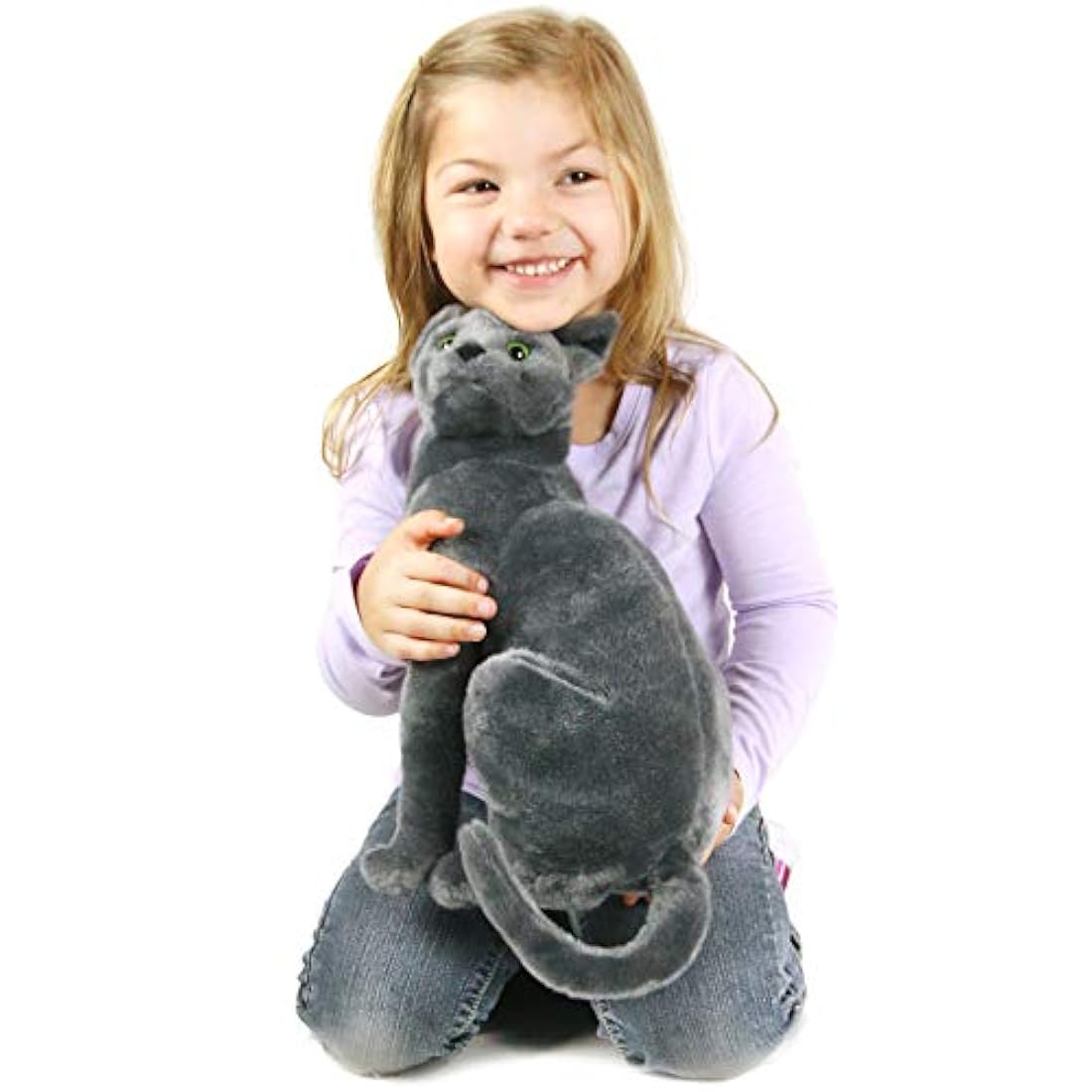 Peluche de gato color gris oscuro de 12.0 in. VIAHART