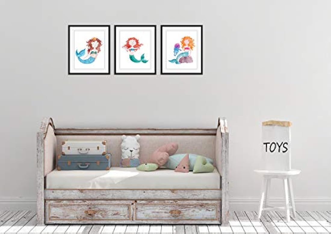 Láminas artísticas de decoración de pared de guardería 8x10
