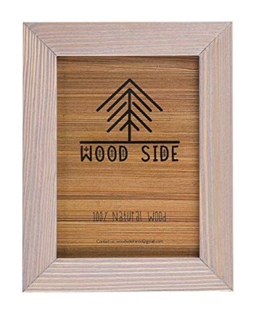 Marco de fotos de madera rústica de 5 x 7 pulgadas