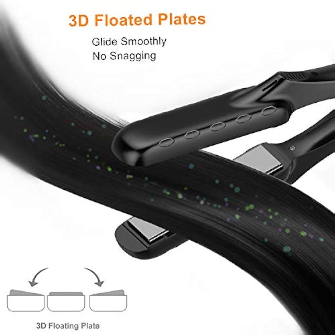 Mini plancha plana portátil de turmalina de cerámica