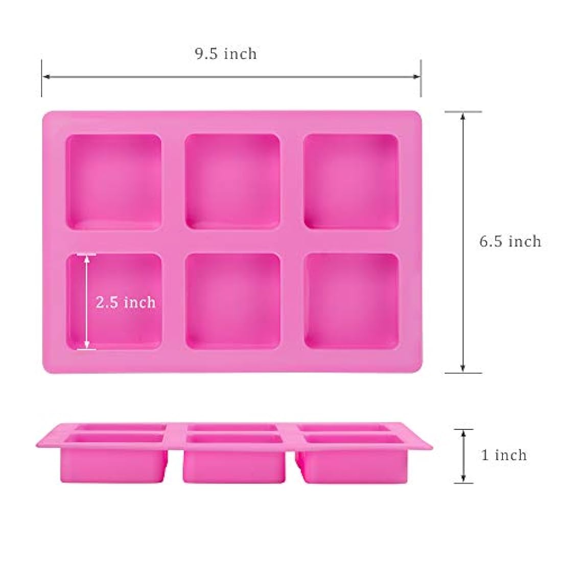 Webake Molde de silicona para tartas (2 unidades), Rosado