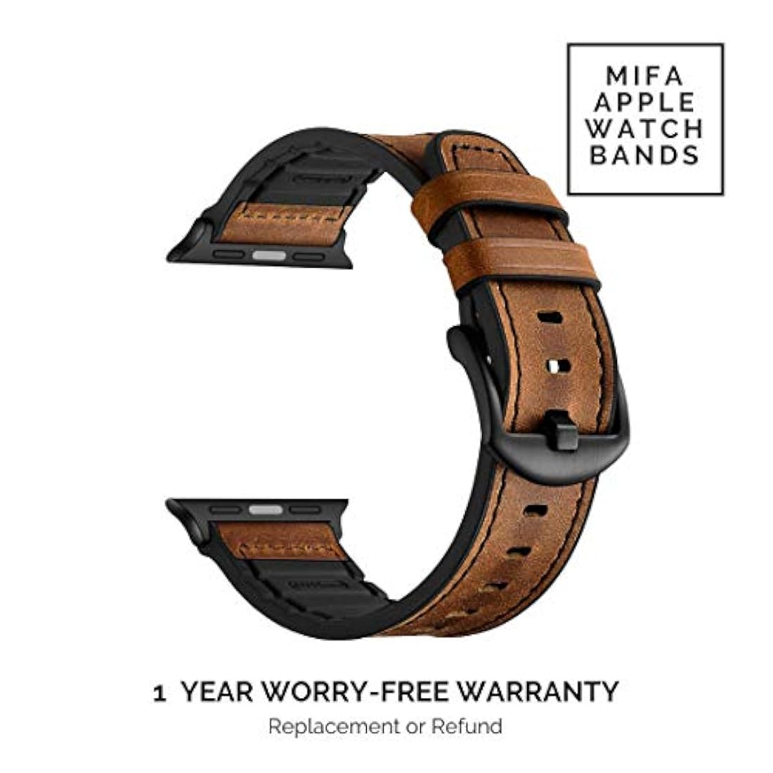 Bandas de repuesto marrón oscuro a prueba de sudor