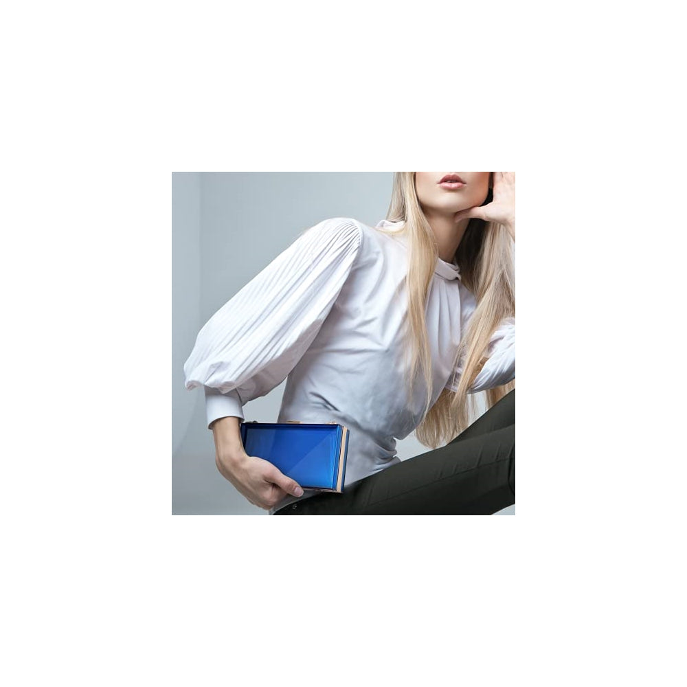 Bolso de mano de acrílico transparente para mujer removible