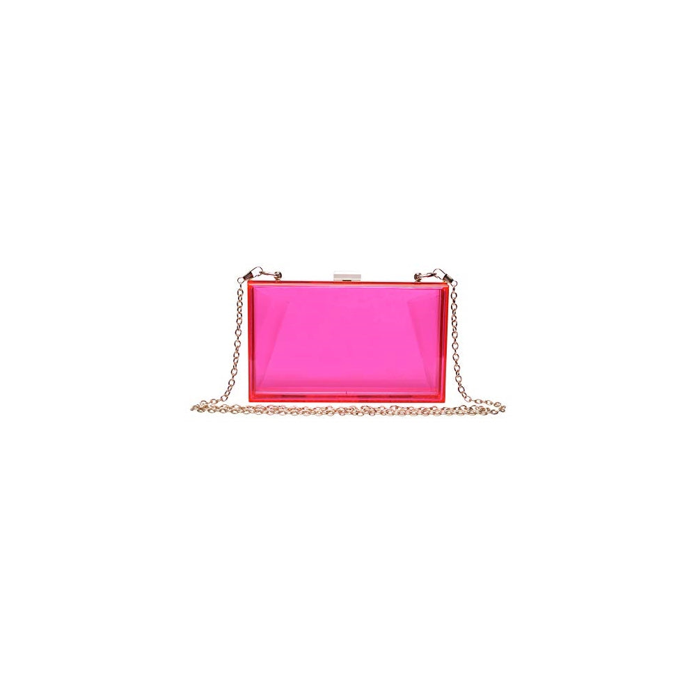 Bolsos de noche de acrílico transparente con estrella