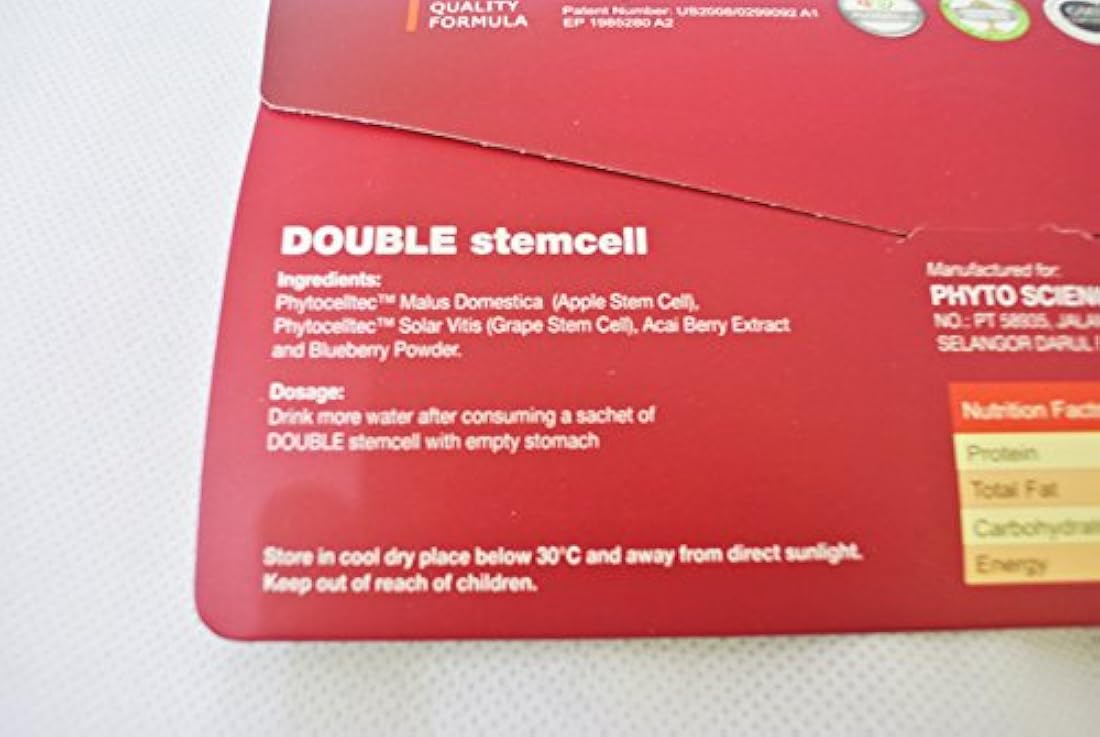 (Swiss Fórmula de calidad) 12 x phytoscience phytocelltec Apple Uva Double stemcell células madre anti envejecimiento