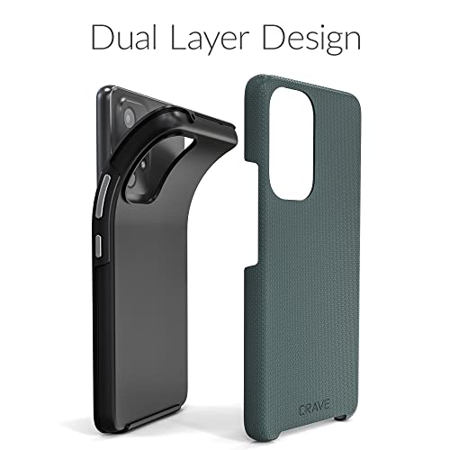 Crave Dual Guard - Funda para Samsung Galaxy A53, protección a prueba de golpes, doble capa para Samsung Galaxy A53 5G, color verde bosque