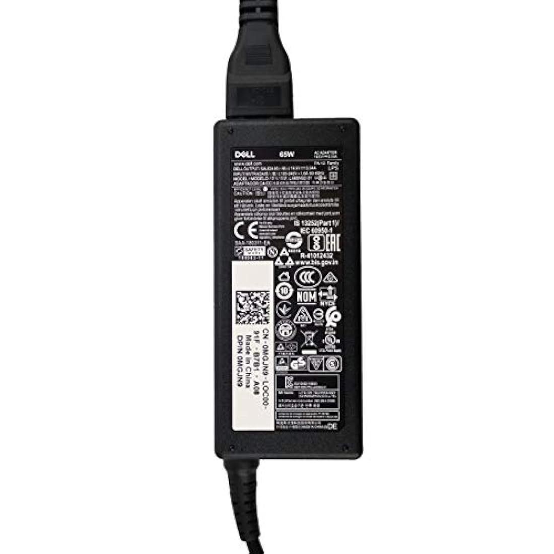 DELL - Adaptador de CA Dell de 65 vatios para Dell