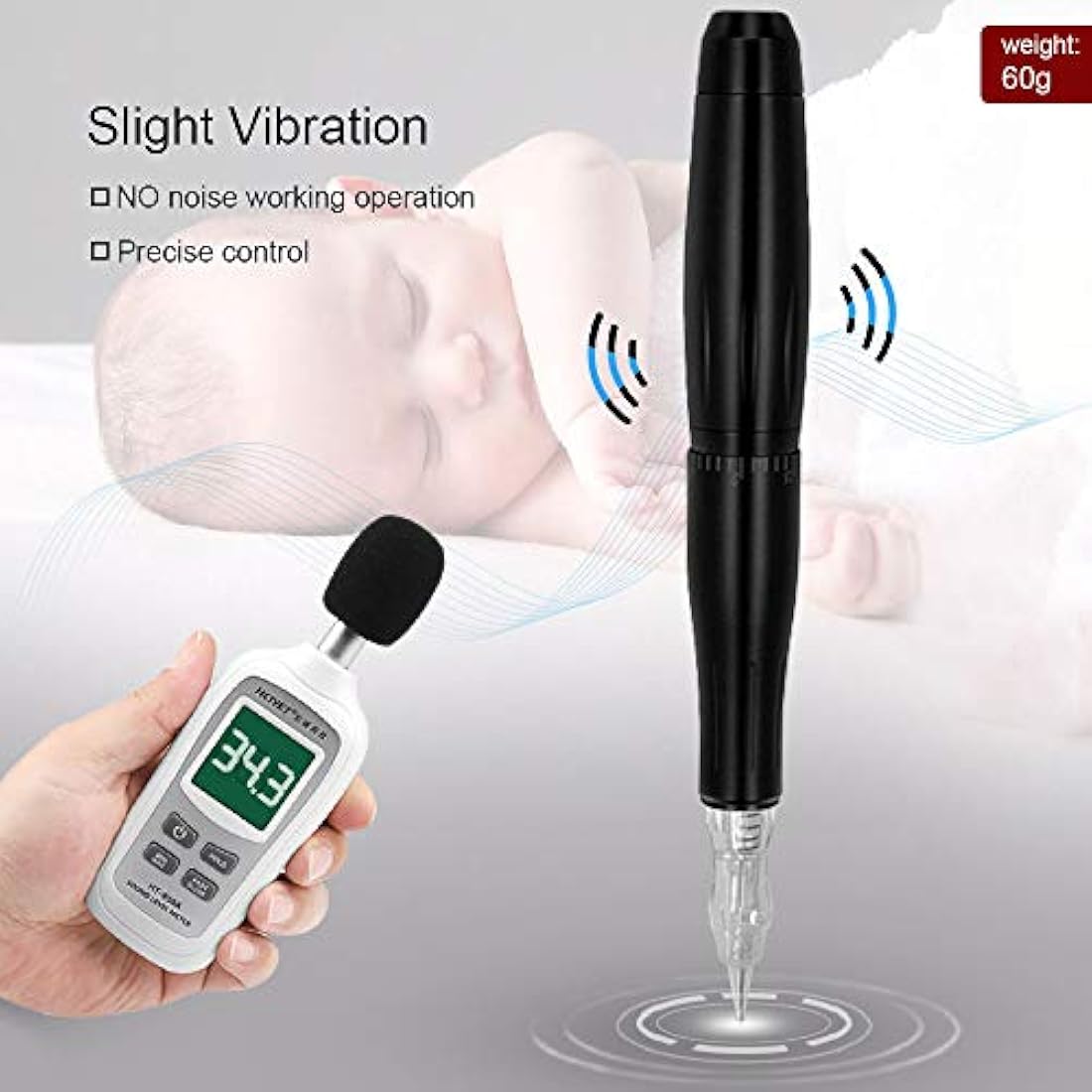 Kit de máquina de tatuaje de maquillaje permanente con pedal