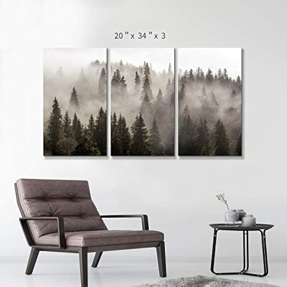 Lienzo decorativo para pared, diseño de bosque