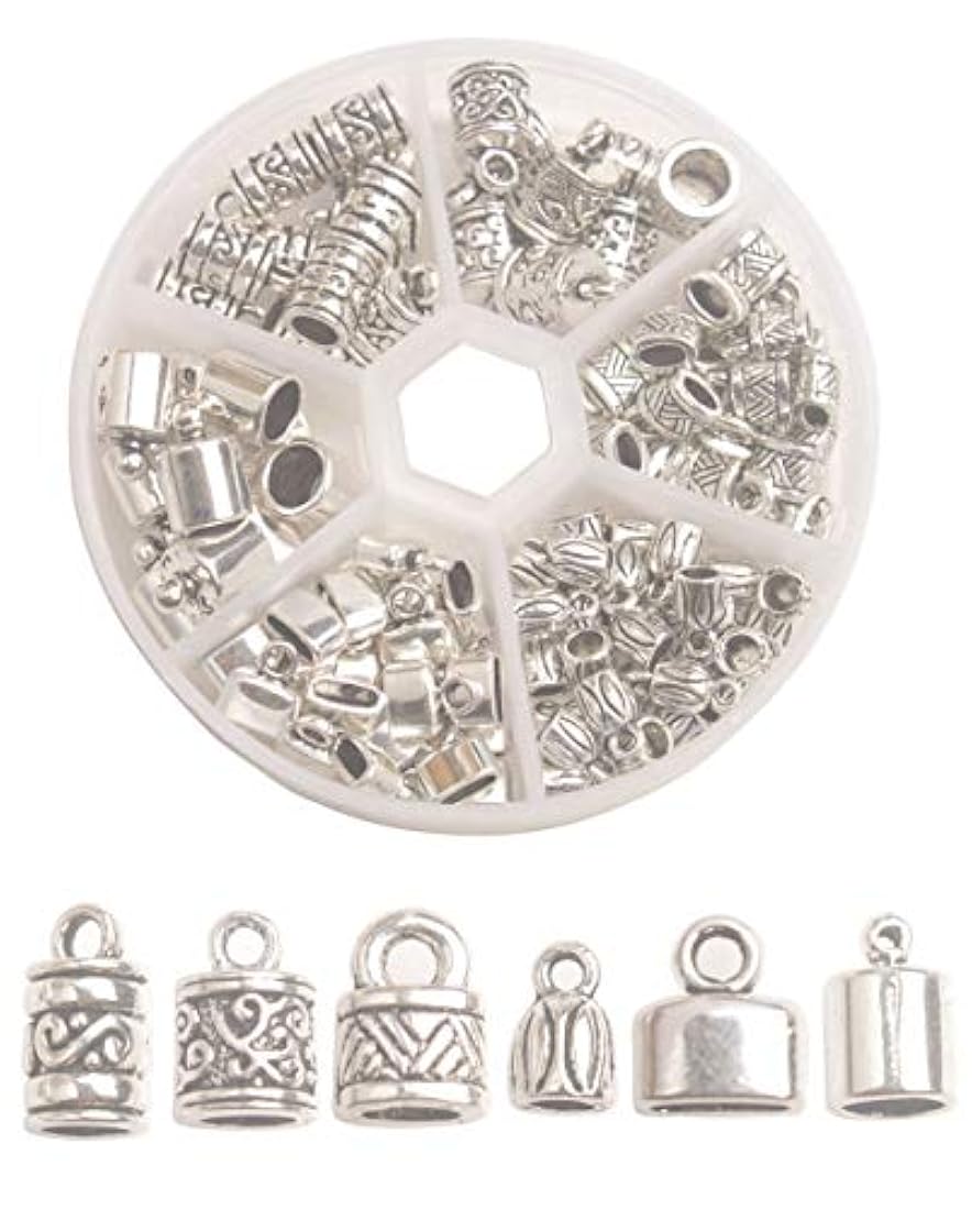 Dijes y Medallas una caja de 100 tapas de metal plateado