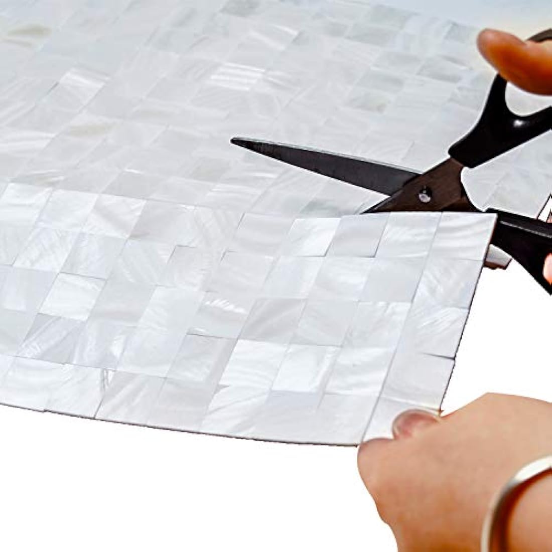 KASARO - Adhesivo decorativo para pared, blanco.