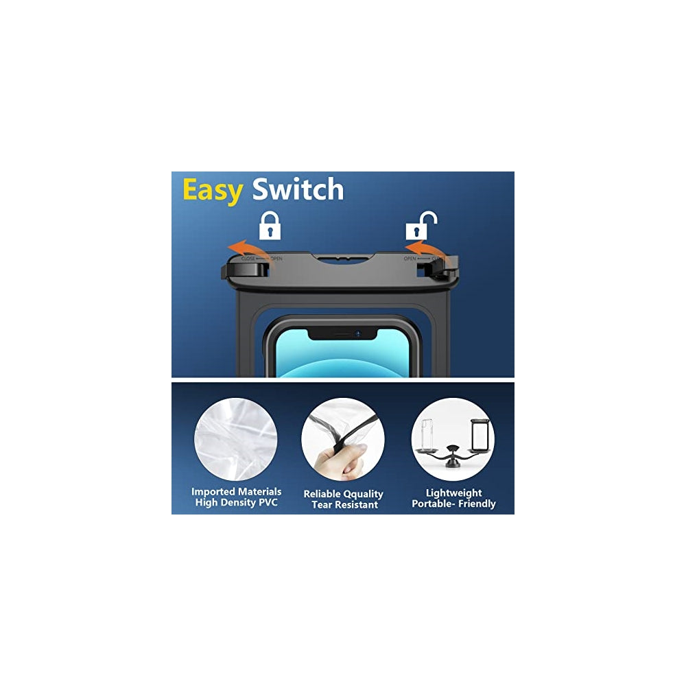 Fundas grande impermeable teléfono 10 pulgadas 2 unidad