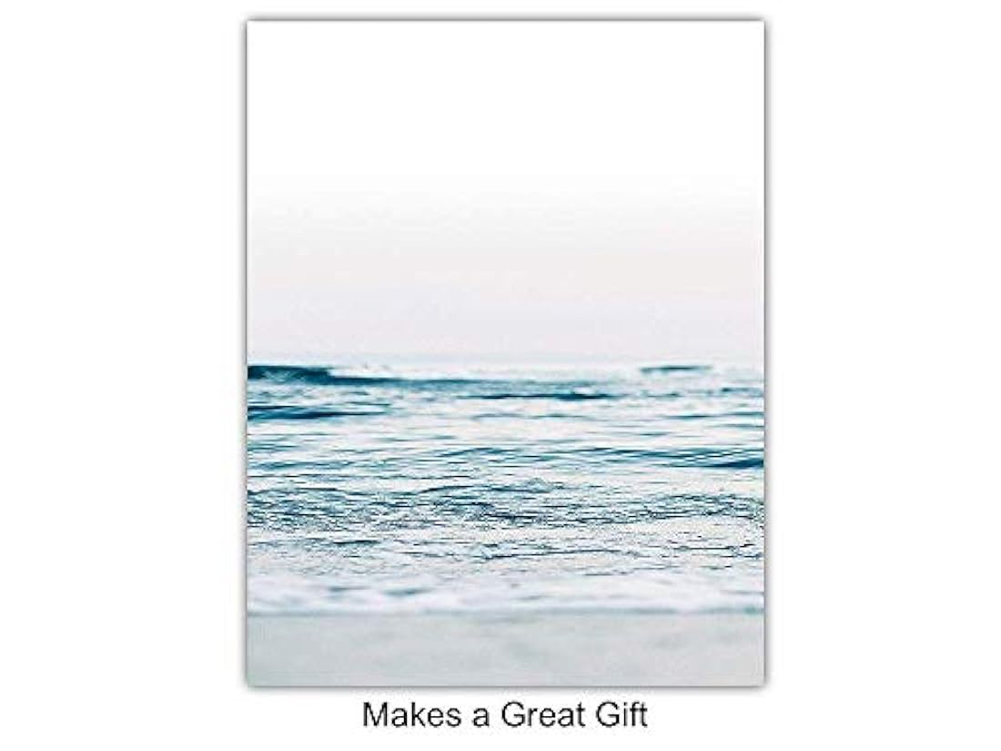 Impresión de arte de pared sin marco de las olas del mar