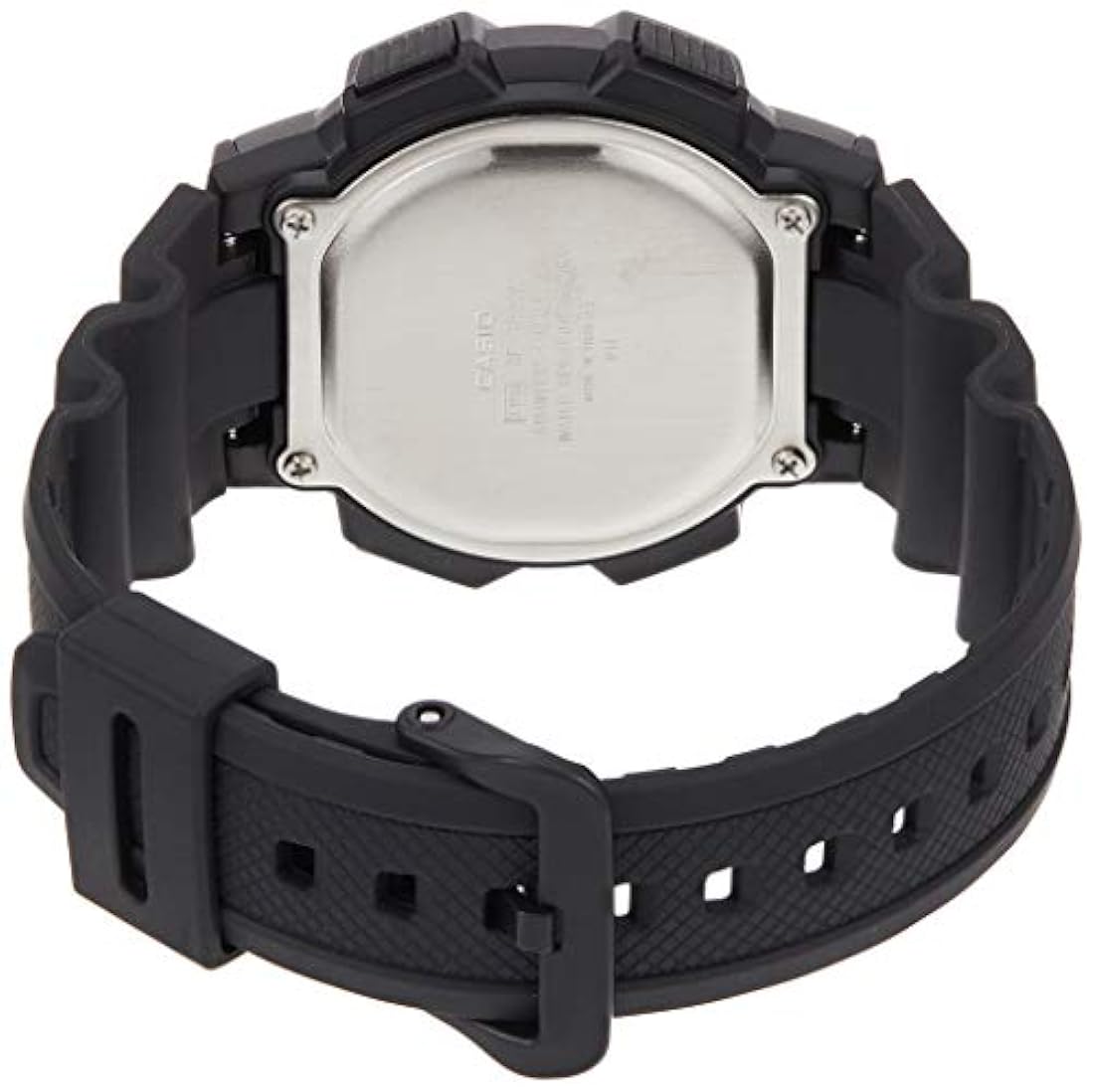 Reloj deportivo de resina con banda negra