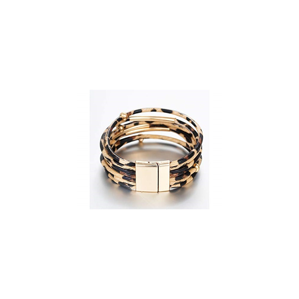 Pulseras y tobilleras de cuero para mujer