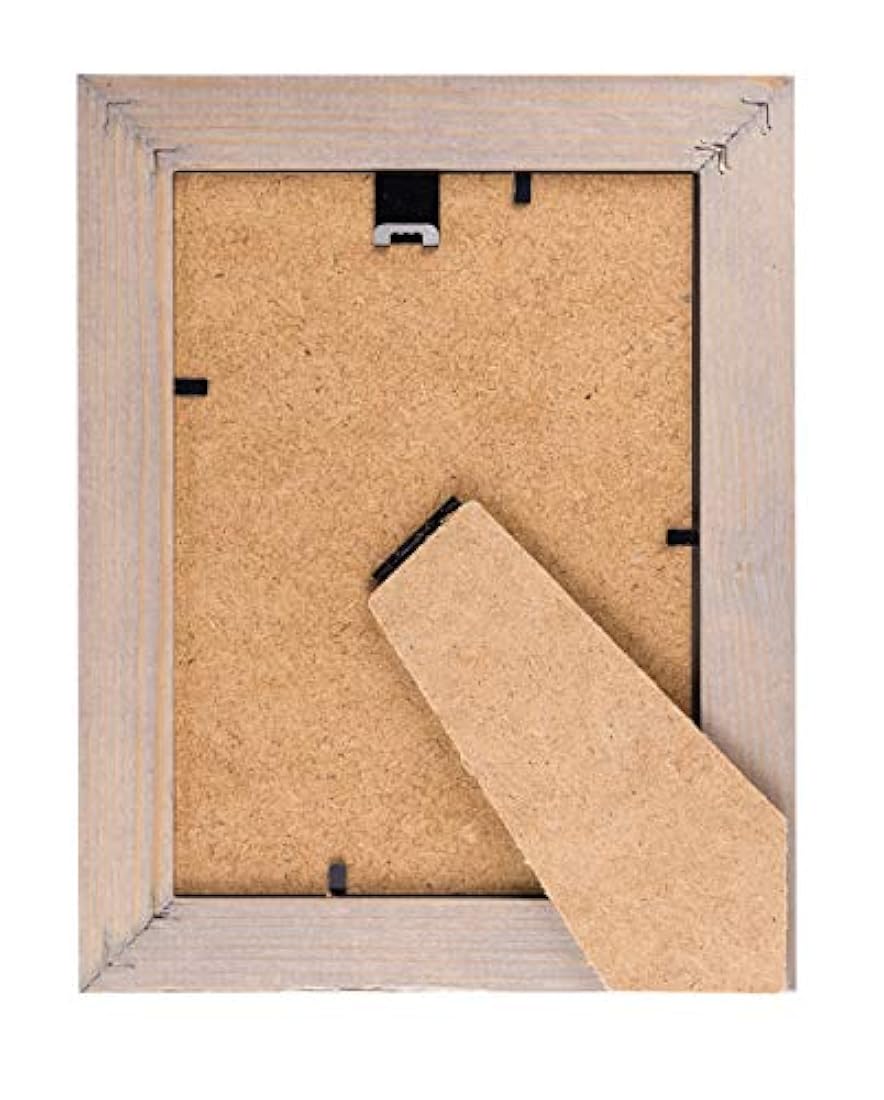 Marco de fotos de madera rústica de 5 x 7 pulgadas