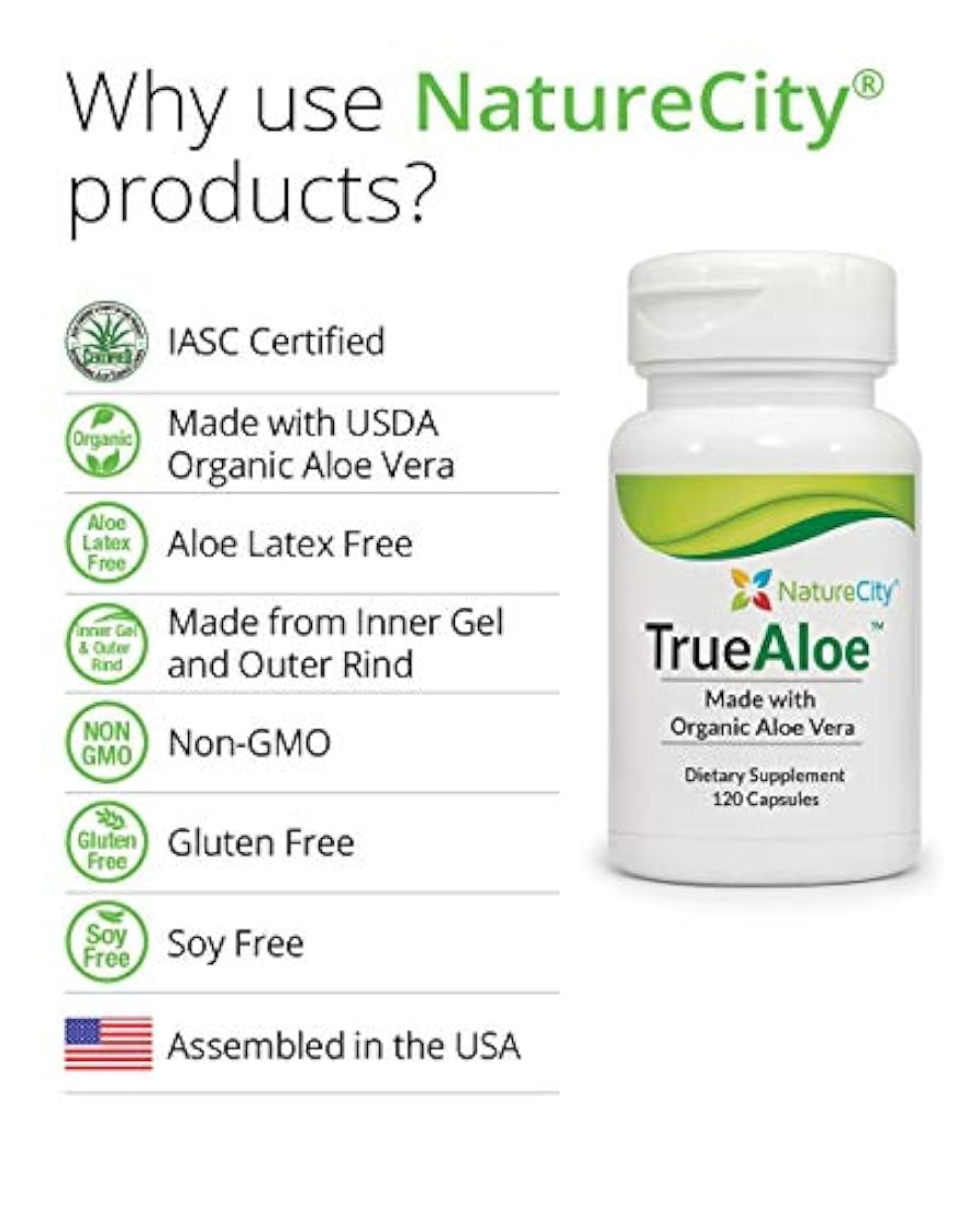 Suplementos de aloe vera 100% orgánicos TrueAloe Vera