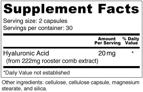 Wellness Resources Ácido hialurónico de peine de gallo