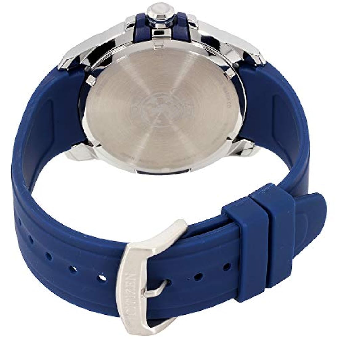 Reloj de pulsera para hombre, esfera azul,correa de silicona