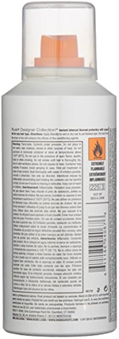 Rusk Spray de brillo térmico, aceite de argán puro, 4.4 oz