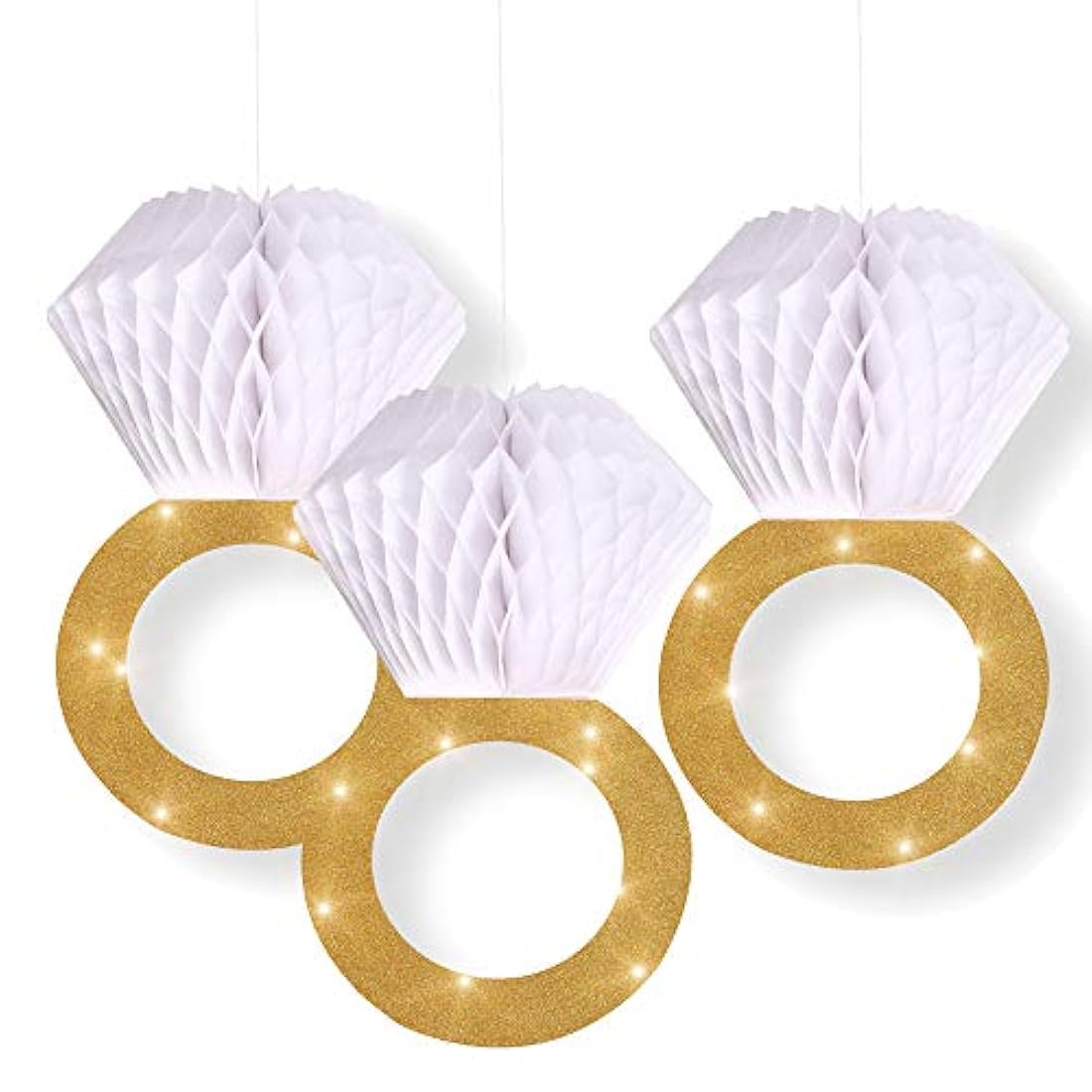 Anillo de nido de abeja para ducha de novia (6 unidades)