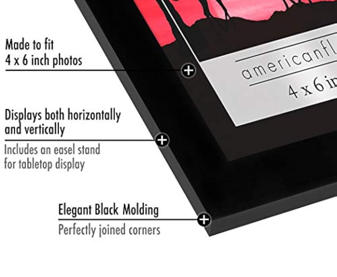 Paquete de 6 marcos de fotos Americanflat