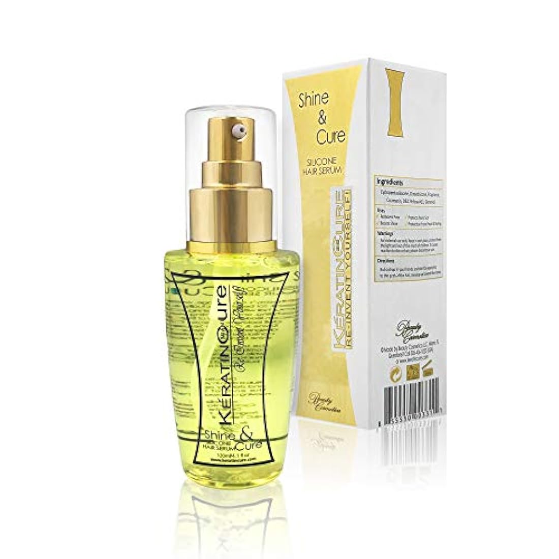Queratina Cura Shine & Cura Sin encrespado de silicona