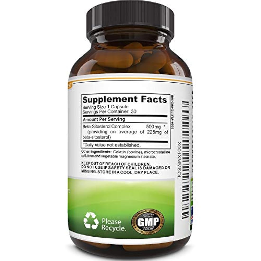 Suplemento beta-sitosterol para la salud de la próstata