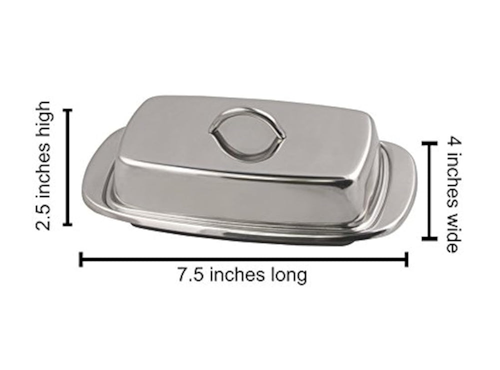 Cuisinox Mantequillera, 9 pulgadas, Acero inoxidable