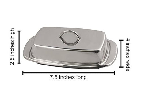 Cuisinox Mantequillera, 9 pulgadas, Acero inoxidable