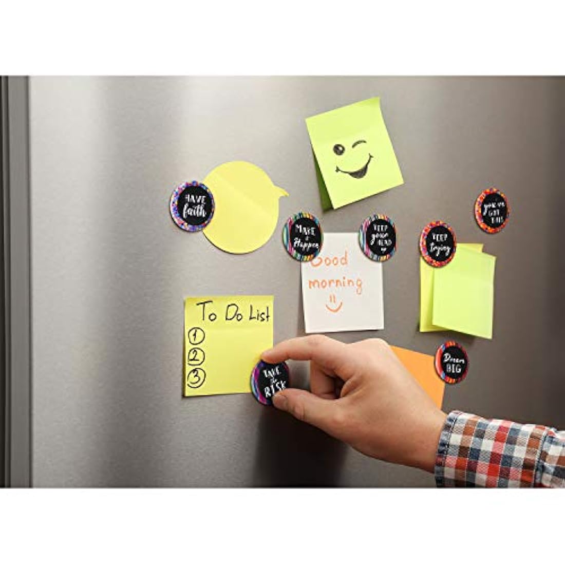 25 Imanes para nevera con cita redonda