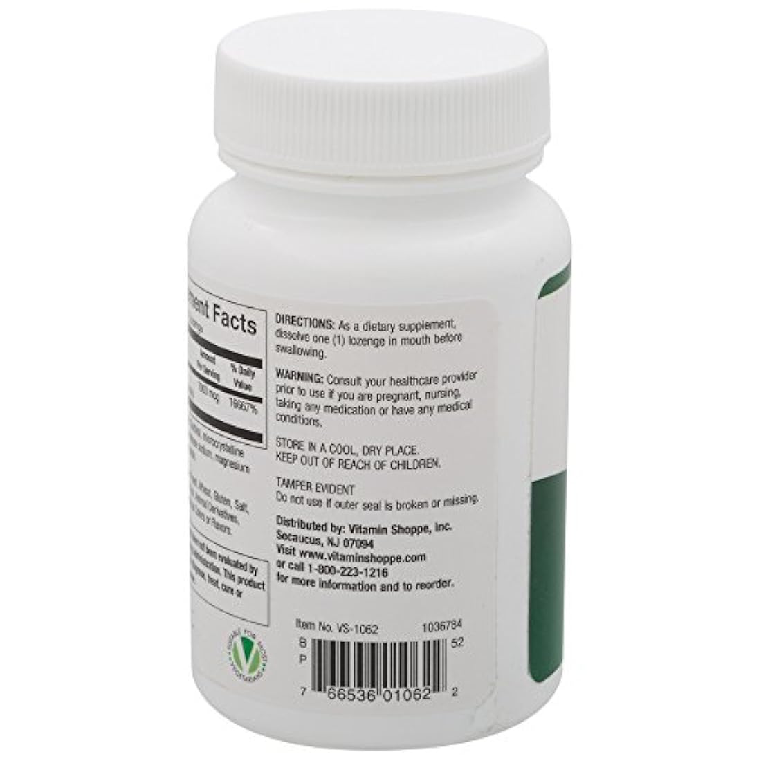 Vitamina Shoppe B-12 1000 mcg 100 EA lozenges